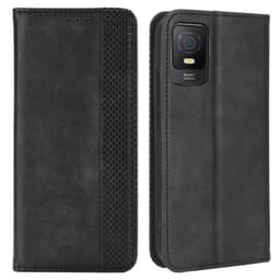 Wallet Stand Flip Telefontaske til TCL 403 - Sort