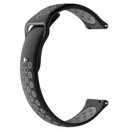 Rei'itetty silikoniranneke Garmin Vivoactive3, Musta+Harmaa