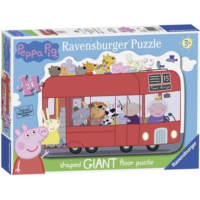 Ravensburger Peppa Pig Shaped Bus 24p