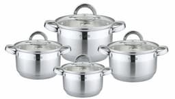 Platinum Cookware Collection 8 delar kastrullset i rostfritt stål