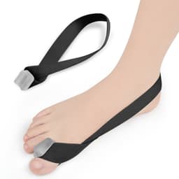 Hallux valgus bunion corrector tåavskiljare Svart L