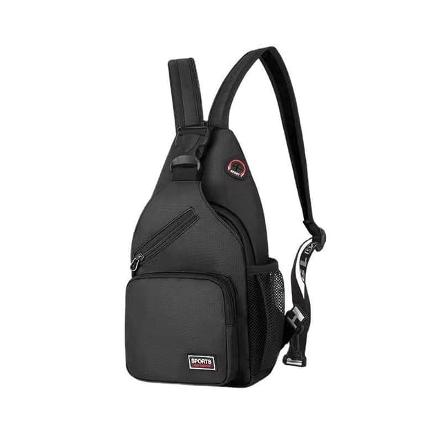 Multifunktionel crossbody taske rygsæk Sort