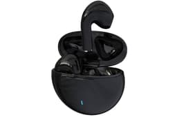 Trådlösa hörsnäckor Bluetooth 5.3 pekkontroll IPX4 Sort