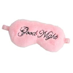INF Plysch broderat brev Sömnmask Ögonmask Resa tupplur Nattsömn Rosa