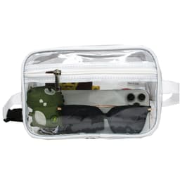 Transparent midjeväska crossbody-väska Hvit