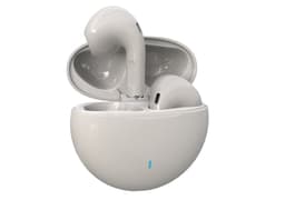 Trådlösa hörsnäckor Bluetooth 5.3 pekkontroll IPX4 Hvid