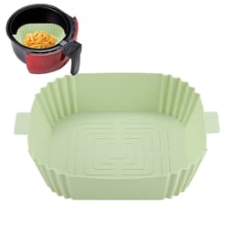Silikonskål för Air Fryer 16,5x19,5 cm Grön