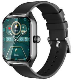 Smart klocka med puls, sömnmonitor, stegräknare IP67 Sort