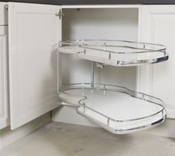 Epoq Twin corner 120cm venstre (hvit/krom)