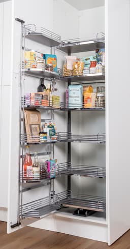 Epoq Tandem udtræksopbevaring til højskab 50 cm (krom)