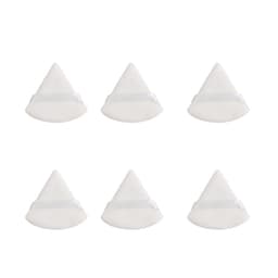 Puderpuffar triangel makeup puff 6-pack Hvid