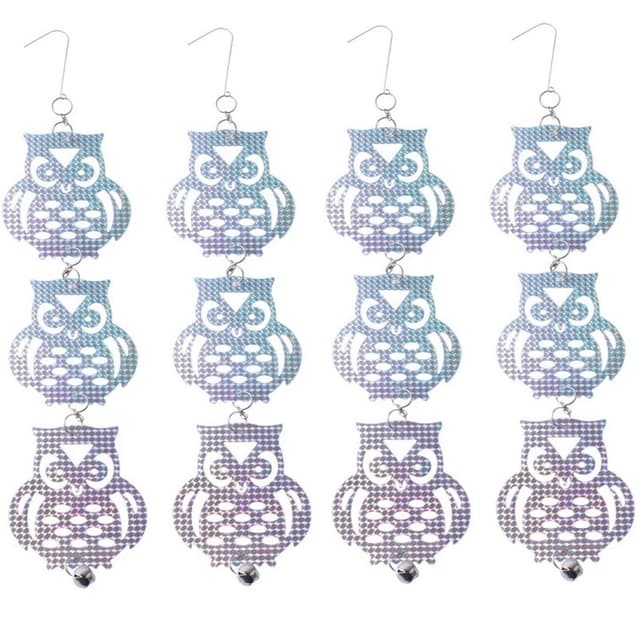 Pöllön muotoinen heijastava variksenpelätin 4 Pack