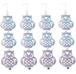 Reflekterende fugleskremsel i form av ugler 4 Pack