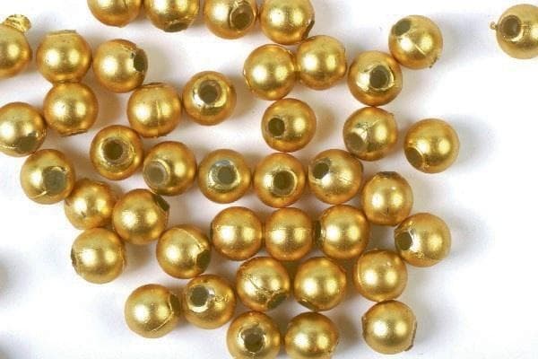 Voksperler 5mm 500g mat guld