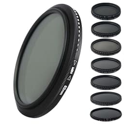 4 delar (+1,+2,+4,+10) Makrofiltertillbehör närbildsfilterfiltersats Musta 62 mm