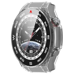 Beskyttelsesveske til Huawei Watch Ultimate - Integrert skall og etui i sølv Gjennomsiktig