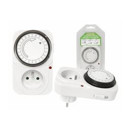 Analogt uttag med timer, Vit