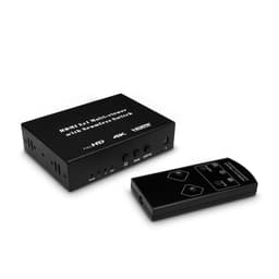 INF HDMI Switch 2X1 Multi-viewer med sømløs bryter Sort