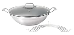 Tefal Jamie Oliver Mass Stainless Steel Wokpanne 32 cm