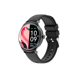 Smartklokke med puls, søvnmonitor, skritteller Bluetooth 5.2 IP67 Sort