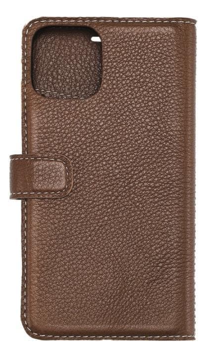 Essentials iPhone 11 Pro, Läder wallet avtagbar, brun