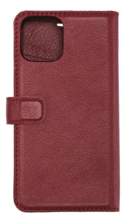Essentials iPhone 11 Pro, Läder wallet avtagbar, röd