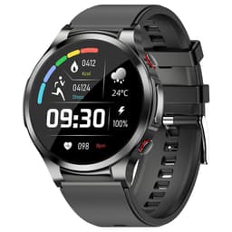 INF Smartklokke med EKG, puls, søvnmonitor Sort