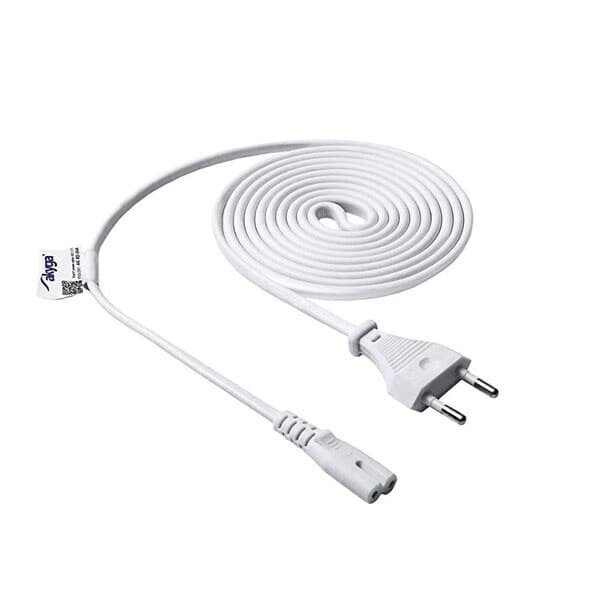 Akyga Strömkabel Eurokontakt (CEE 7/16) 1,5m - Vit