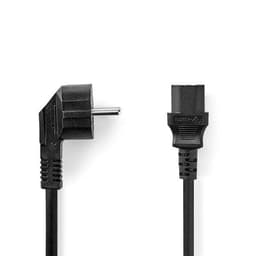 Nedis Vinklad Strömkabel IEC-320-C13 2m