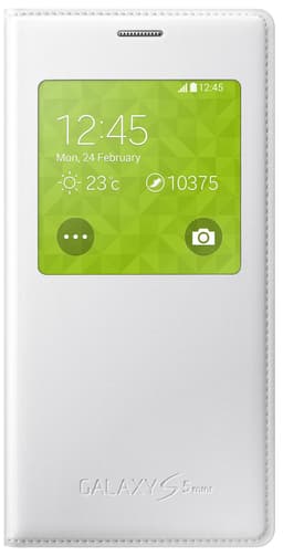 Samsung S View til Galaxy S5 mini (metallisk hvit)