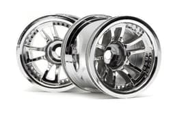 HPI Split 5 Truck Wheel (Chrome/2Pcs)