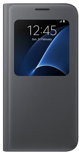 Samsung S View Flip Cover till Galaxy S7 (svart)