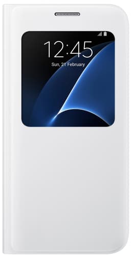 Samsung S View Flip deksel til Galaxy S7 (hvit)