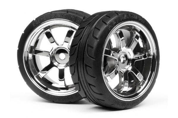Mounted T-Grip Tire 26Mm Rays 57S-Pro Wheel Chrome