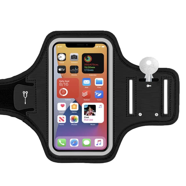 Telefonarmband Telefonhållare Löpande telefonfodral Svart 6.5""