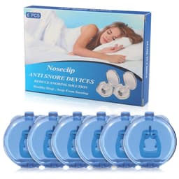 Magnetisk næseklemme mod snorken 6-pak Blå