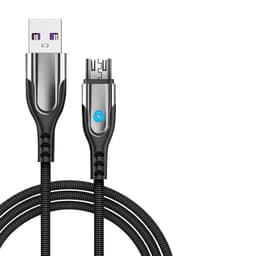 Android Micro USB-kabel Snabbladdningskabel Sort 1.2 m