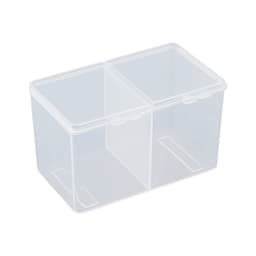 Förvaringslåda med dubbla fack Transparent