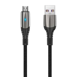 Android Micro USB-kabel Snabbladdningskabel Svart 1.2 m