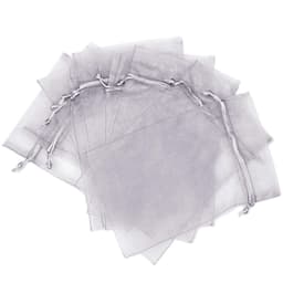 Organza pussit 100 kpl Harmaa 10x15 cm