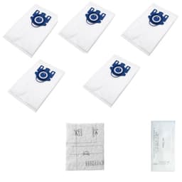 5-pack dammsugarpåsar dammpåse med filter för Miele dammsugare