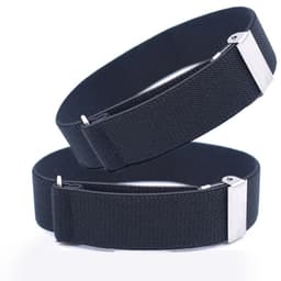 INF Armbånd skjorte skjorteholder med strømpebånd 2-pak Sort 2.5 cm