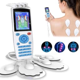 TENS maskin muskelstimulator 16 massagelägen Vit