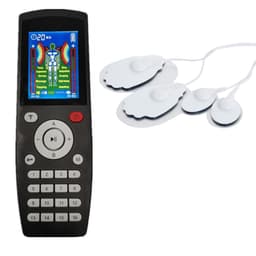 TENS maskin muskelstimulator 16 massagelägen Svart