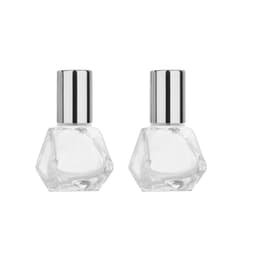 INF Mini påfyllbar parfym sprayflaska glasflaska 8 ml 2-pack Silver