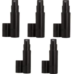 Mini påfyllbar parfym sprayflaska glasflaska 5 ml 5-pack Svart