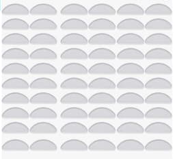 Glasögonnässkydd halvmånformade 30 par Läpinäkyvä