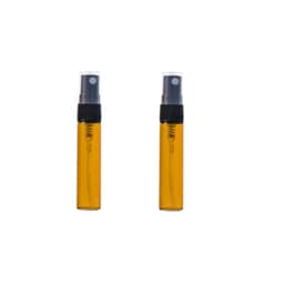 Mini påfyllbar parfym sprayflaska glasflaska 5 ml 2-pack Ruskea