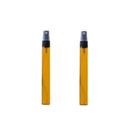 Mini påfyllbar parfym sprayflaska glasflaska 10 ml 2-pack Brun