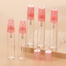 Mini påfyllbar parfym sprayflaska glasflaska 5 ml 5-pack Rosa